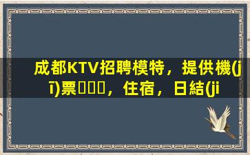 成都KTV招聘模特，提供機(jī)票，住宿，日結(jié)
